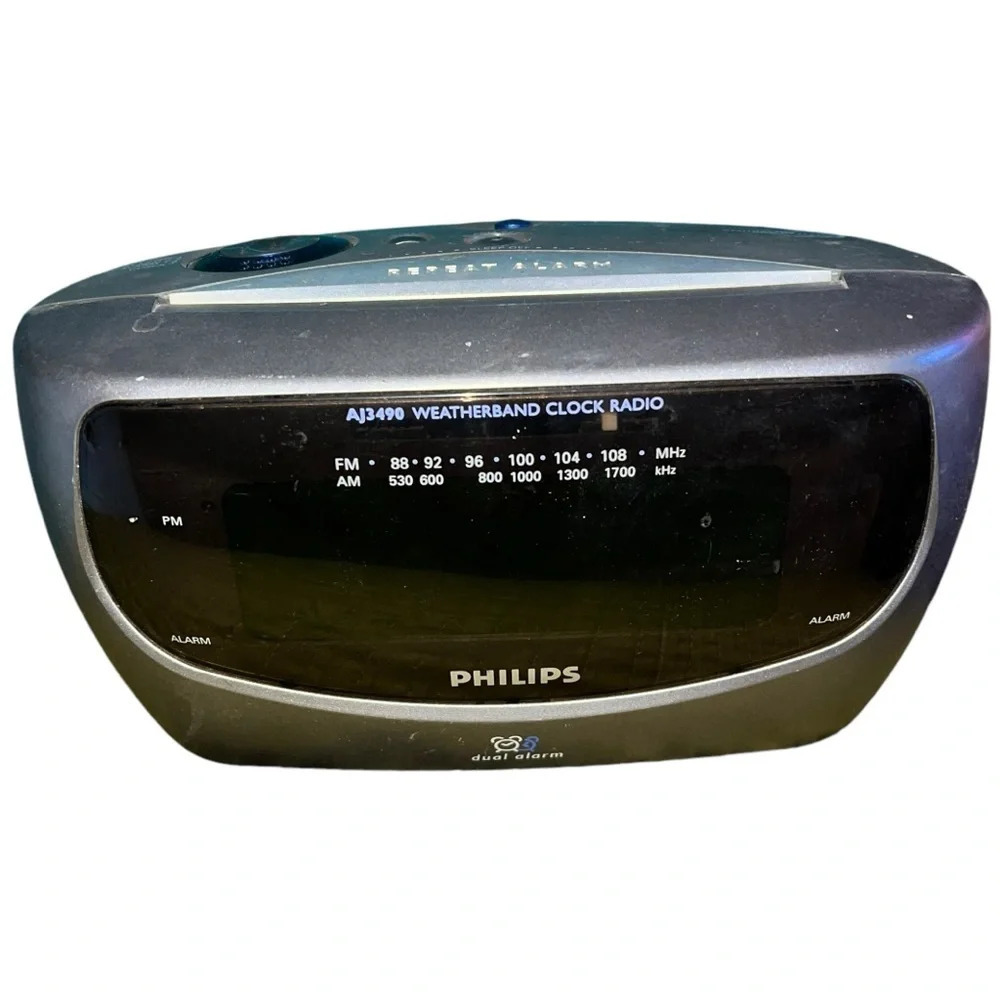 Philips Weatherband Alarm Clock AZ3490 1990’s
